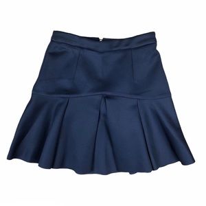 NWOT Shinestar Navy Blue Pleated Skater Skirt